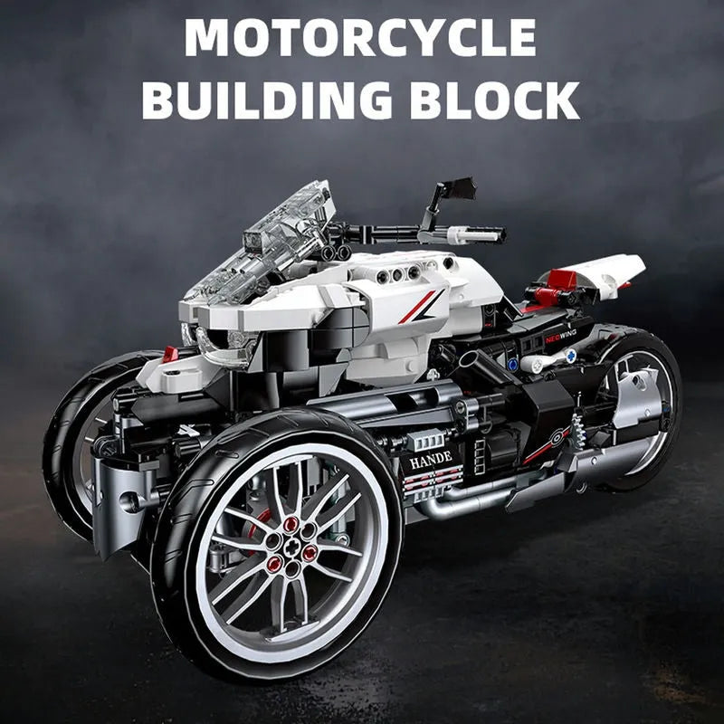 Building Blocks MOC Honda Neo Wing Bike RC Motorcycle Bricks Toy 91024 Construction Set Toys - 2