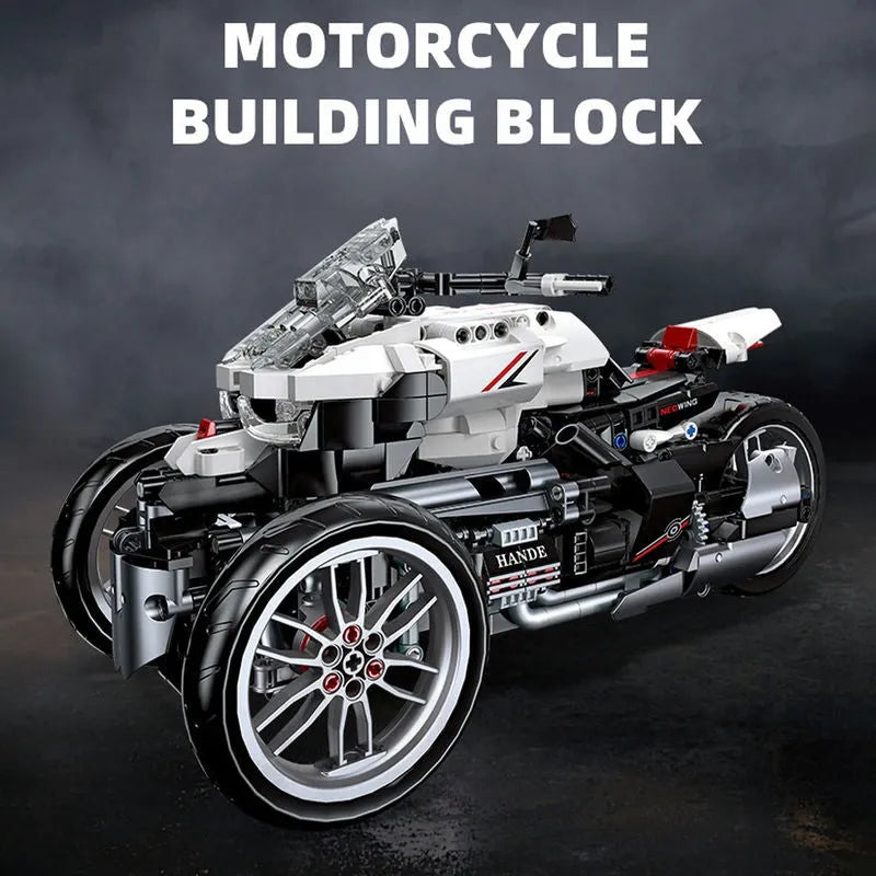 Building Blocks MOC Honda Neo Wing Bike RC Motorcycle Bricks Toy 91024 - 2