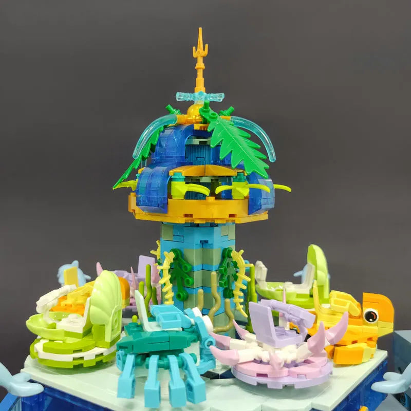 Building Blocks MOC Idea Experts Underwater Ocean Spin Bricks Kids Toys - 3