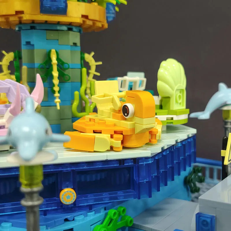 Building Blocks MOC Idea Experts Underwater Ocean Spin Bricks Kids Toys - 5