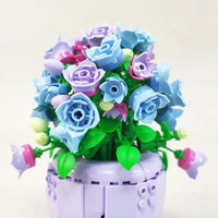 Thumbnail for Building Blocks MOC Idea Potted Bellflower Plant Bricks Kids Toys - 3