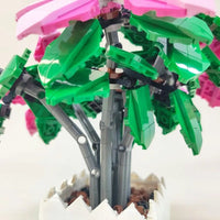 Thumbnail for Building Blocks MOC Idea Potted Lyly Azalea Plant Bricks Kids Toys - 5