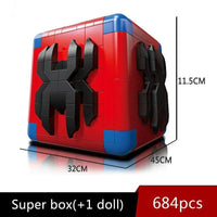 Thumbnail for Building Blocks MOC Ideas Expert Spider Mecha Box Bricks Kids Toys - 2