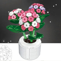 Thumbnail for Building Blocks MOC Ideas Potted Hydrangea Plant Bricks Kids Toys - 4