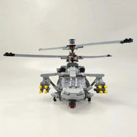 Thumbnail for Building Blocks MOC Military Airborne Attack Fighter Helicopter Bricks Toys Construction Set Toys - 6