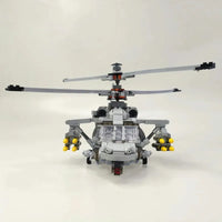 Thumbnail for Building Blocks MOC Military Airborne Attack Fighter Helicopter Bricks Toys - 6