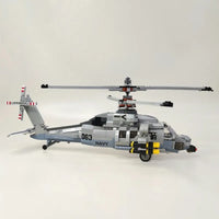 Thumbnail for Building Blocks MOC Military Airborne Attack Fighter Helicopter Bricks Toys Construction Set Toys - 7