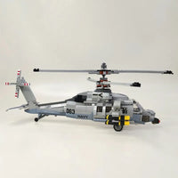 Thumbnail for Building Blocks MOC Military Airborne Attack Fighter Helicopter Bricks Toys - 7