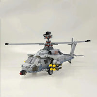 Thumbnail for Building Blocks MOC Military Airborne Attack Fighter Helicopter Bricks Toys Construction Set Toys - 5