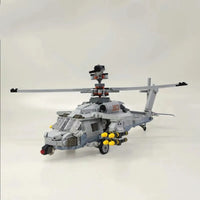 Thumbnail for Building Blocks MOC Military Airborne Attack Fighter Helicopter Bricks Toys - 5