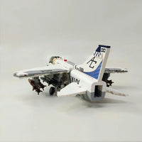 Thumbnail for Building Blocks MOC Military Aircraft A-7 Fighter Jet Attack Plane Bricks Toys Construction Set Toys - 5