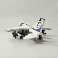 Thumbnail for Building Blocks MOC Military Aircraft A - 7 Fighter Jet Attack Plane Bricks Toys - 5