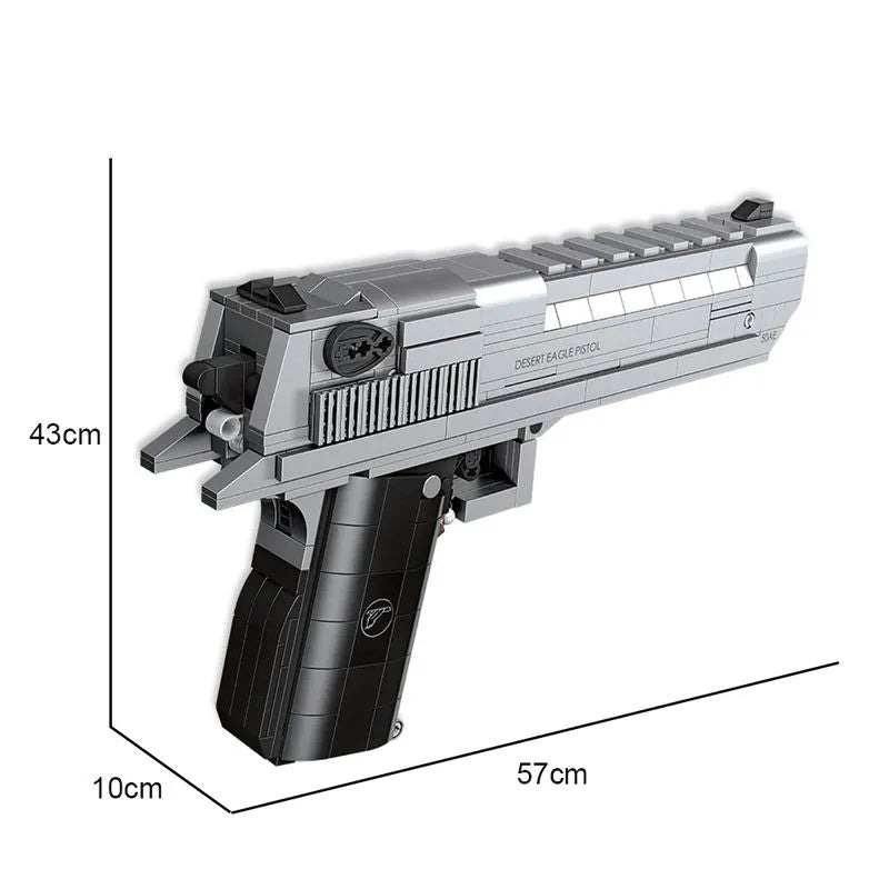 Building Blocks MOC Military Desert Eagle Pistol Gun Bricks Toys 92400 - 1