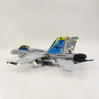 Thumbnail for Building Blocks MOC Military F - 18 Fighter Jet Aircraft Kids Bricks Toys - 4