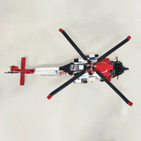 Thumbnail for Building Blocks MOC Military MH-60T Armed Rescue Helicopter Bricks Toys - 4