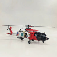 Thumbnail for Building Blocks MOC Military MH-60T Armed Rescue Helicopter Bricks Toys - 3