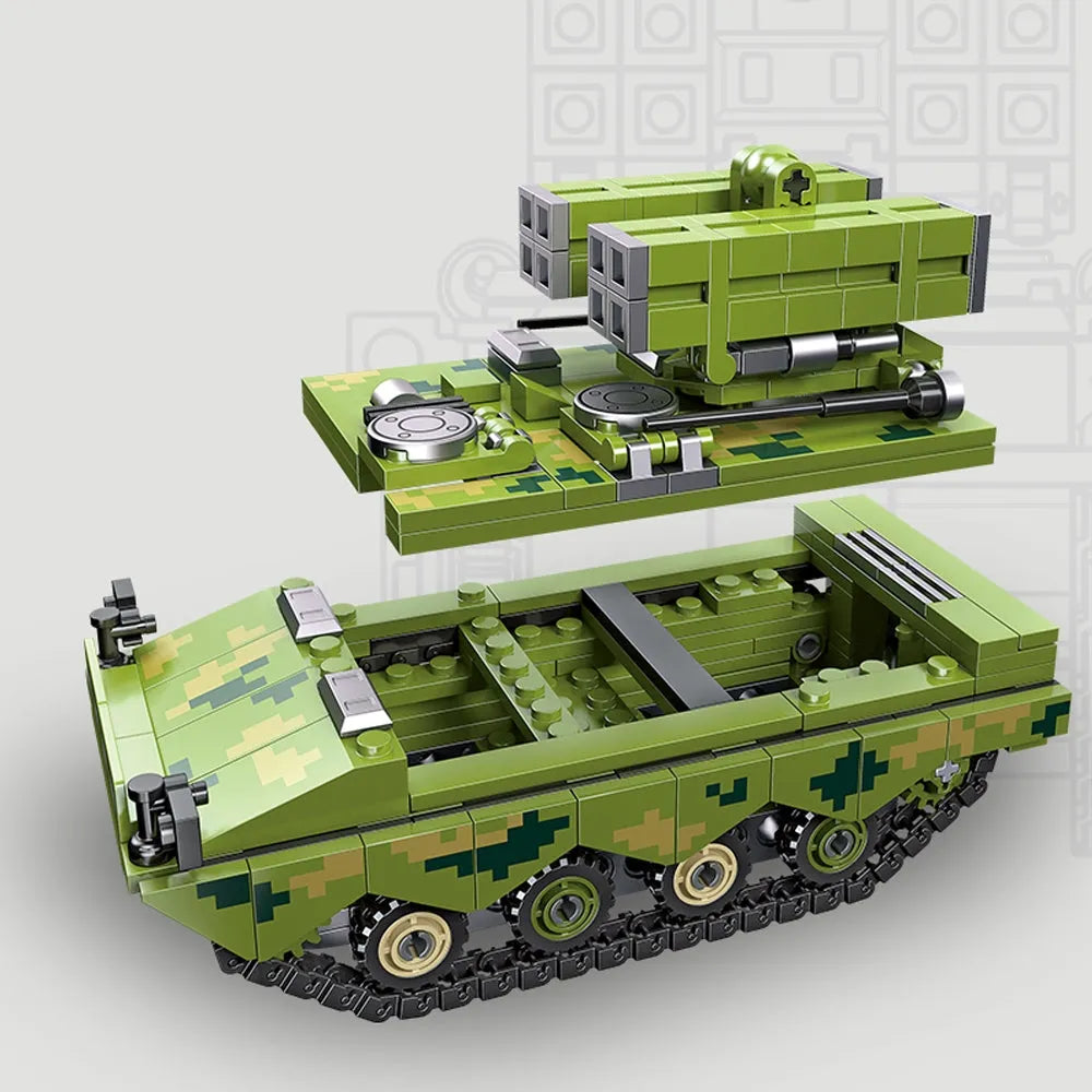 Building Blocks MOC Military Red Arrow 10 Anti Tank Missile Bricks Toy Construction Set Toys - 4