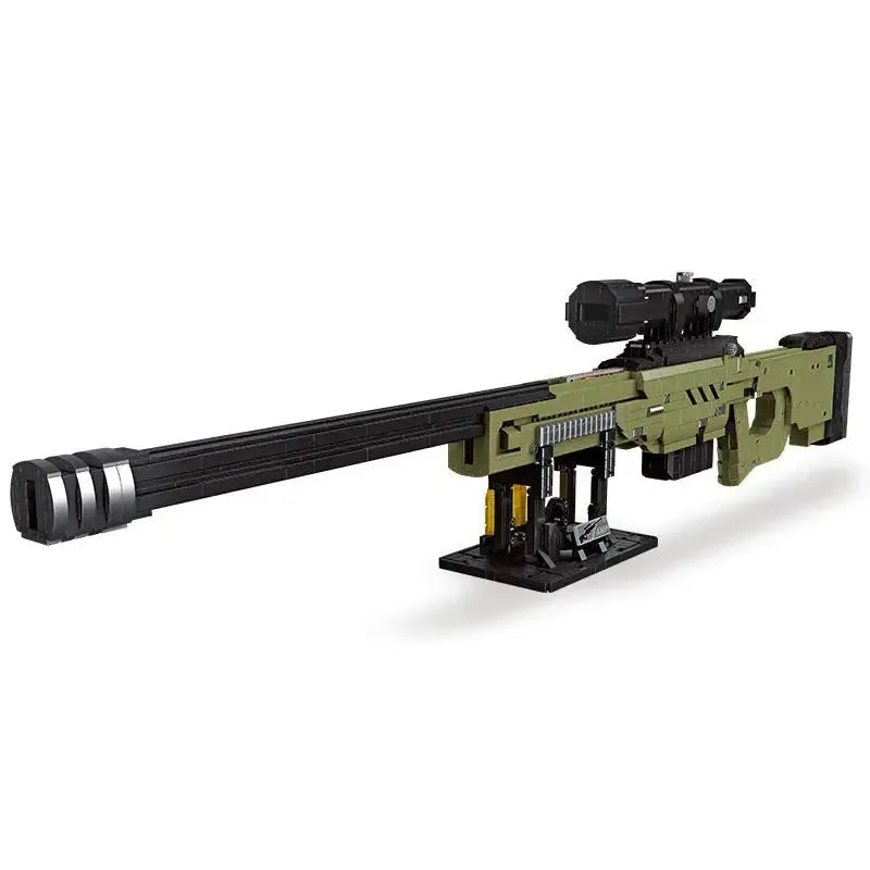 Building Blocks MOC Military Super AWP Sniper Rifle Gun Bricks Toy 58022 - 1