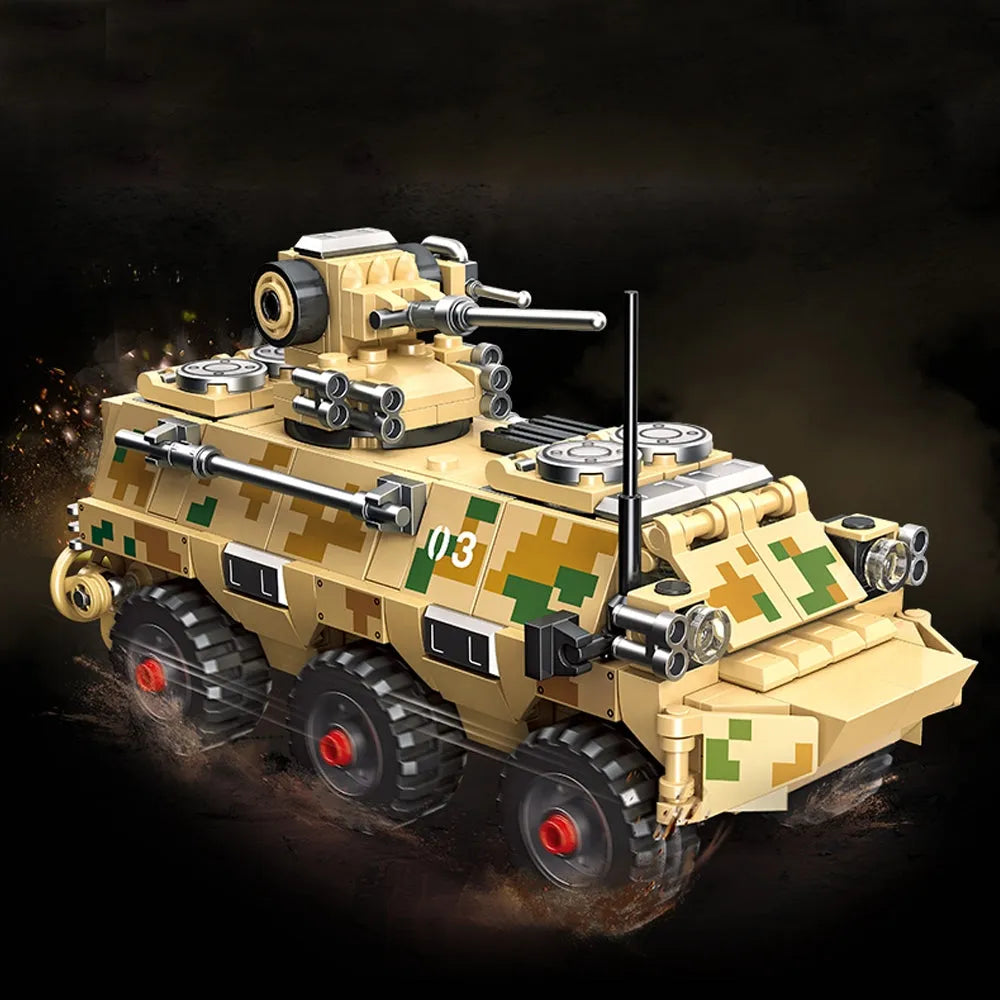 Building Blocks MOC Military Type 92 Infantry Fighting Vehicle Bricks Toys - 3