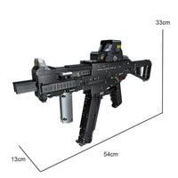Thumbnail for Building Blocks MOC Military UMP45 SMG Gun Assault Rifle Bricks Toy - 5