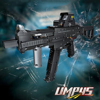 Thumbnail for Building Blocks MOC Military UMP45 SMG Gun Assault Rifle Bricks Toy - 6