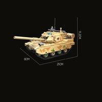 Thumbnail for Building Blocks MOC Military WW2 Type 15 Light Tank Bricks Toy 61059 - 5