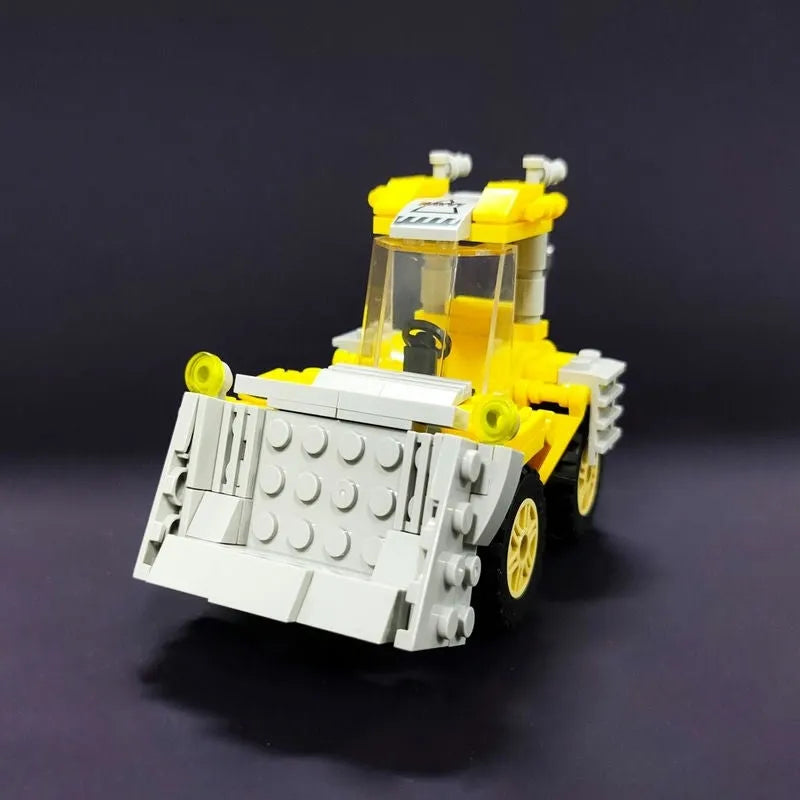 Building Blocks MOC Mini City Scraper Shovel Trucks Bricks Toys - 2