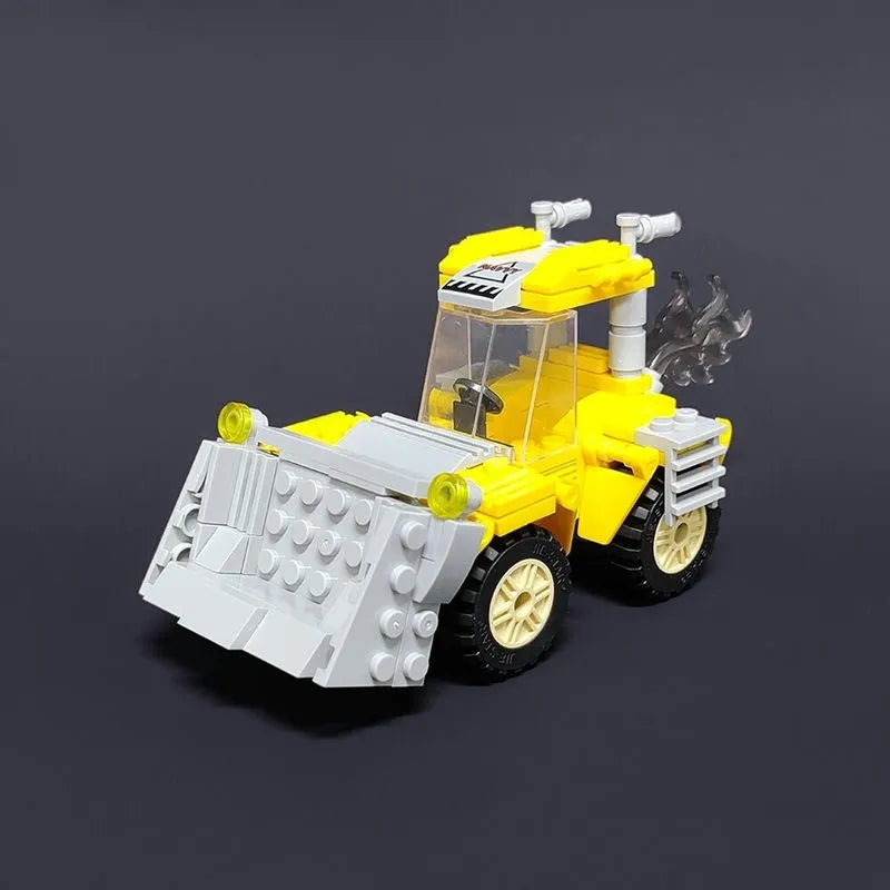 Building Blocks MOC Mini City Scraper Shovel Trucks Bricks Toys - 1