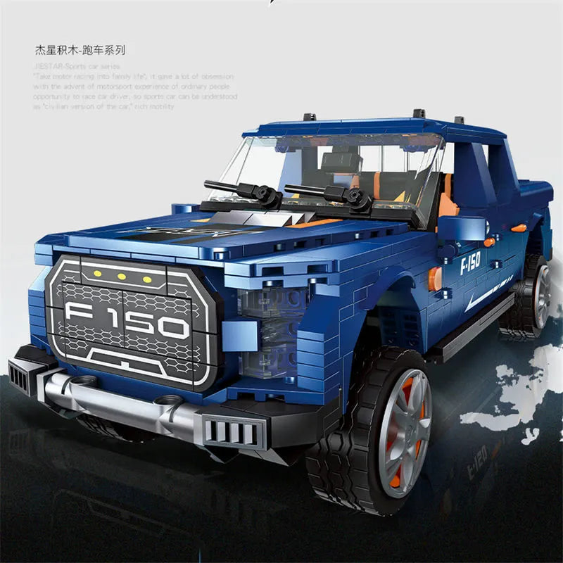 MOC Motorized RC Ford F 150 Raptor Pickup Truck Bricks Toy