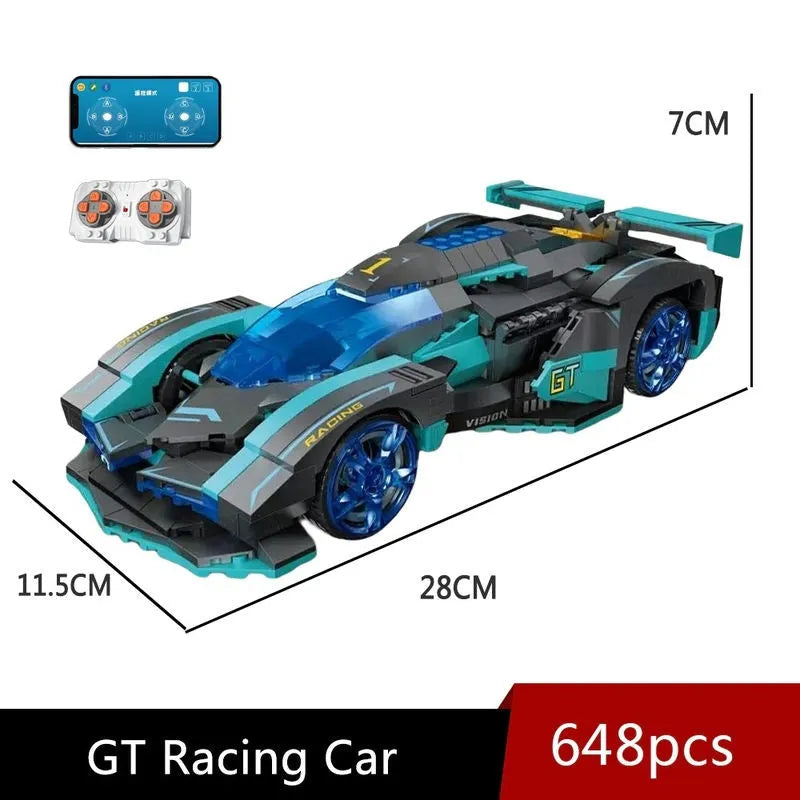 Building Blocks MOC RC APP Concept Racing Vision GT Car Bricks Toys 92019 Construction Set Toys - 2