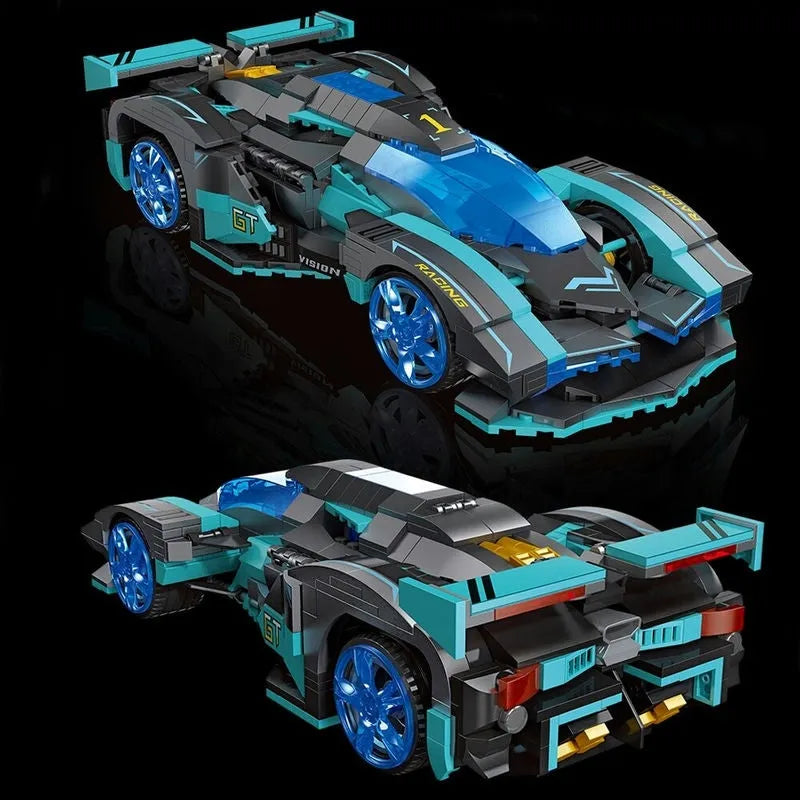 Building Blocks MOC RC APP Concept Racing Vision GT Car Bricks Toys 92019 - 3