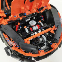 Thumbnail for Building Blocks MOC RC Motorized P1 Hypercar Super Racing Car Bricks Toy 91104 - 4