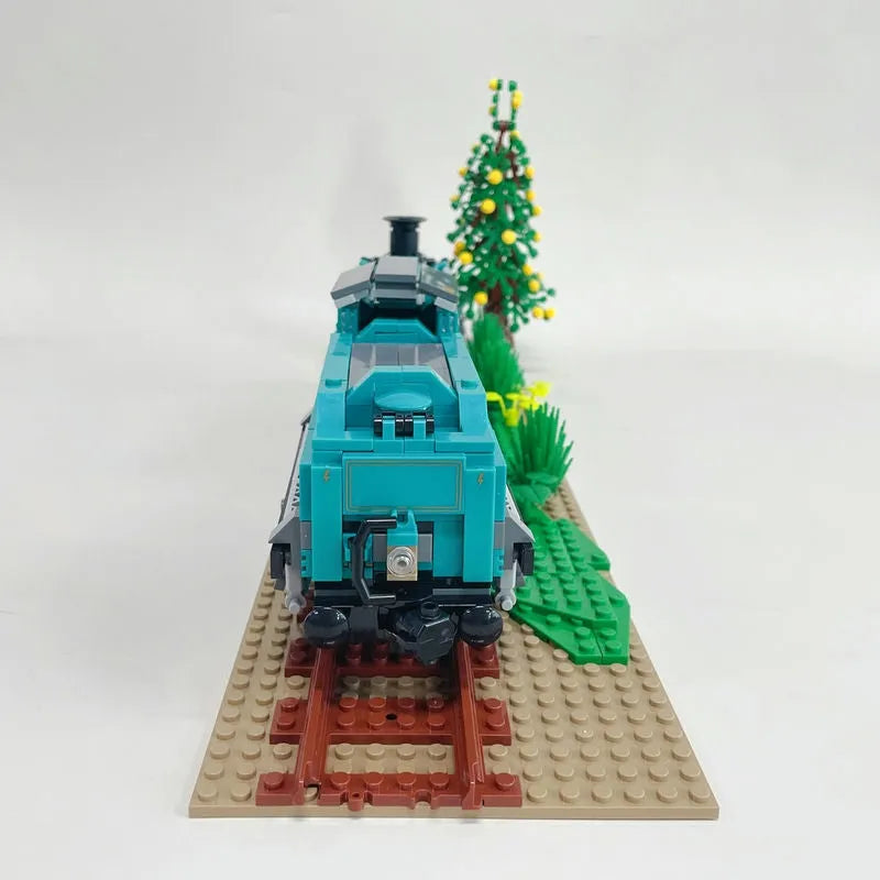 Building Blocks MOC Retro Steam Train Locomotive Bricks Toys 59020 - 6