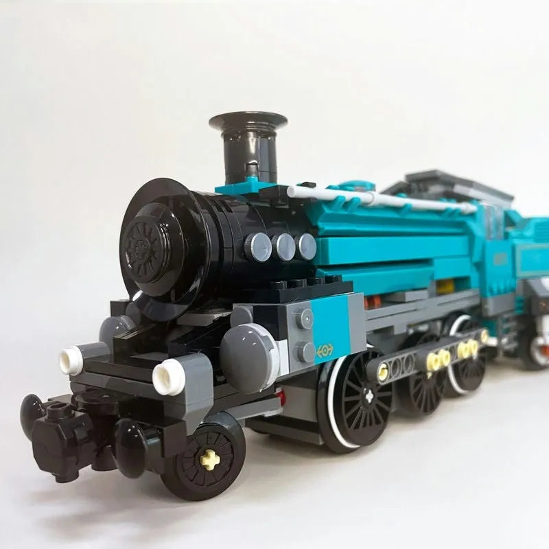 Building Blocks MOC Retro Steam Train Locomotive Bricks Toys 59020 - 12