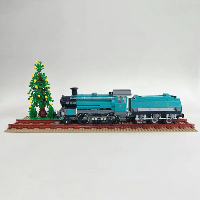 Building Blocks MOC Retro Steam Train Locomotive Bricks Toys 59020 Construction Set Toys - 5
