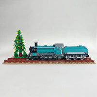 Thumbnail for Building Blocks MOC Retro Steam Train Locomotive Bricks Toys 59020 - 5