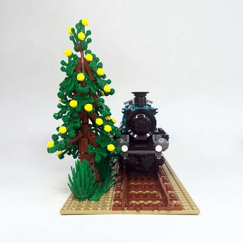 Building Blocks MOC Retro Steam Train Locomotive Bricks Toys 59020 - 13