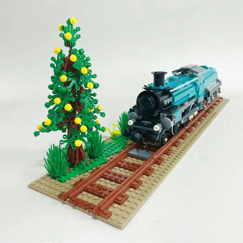 Building Blocks MOC Retro Steam Train Locomotive Bricks Toys 59020 - 4