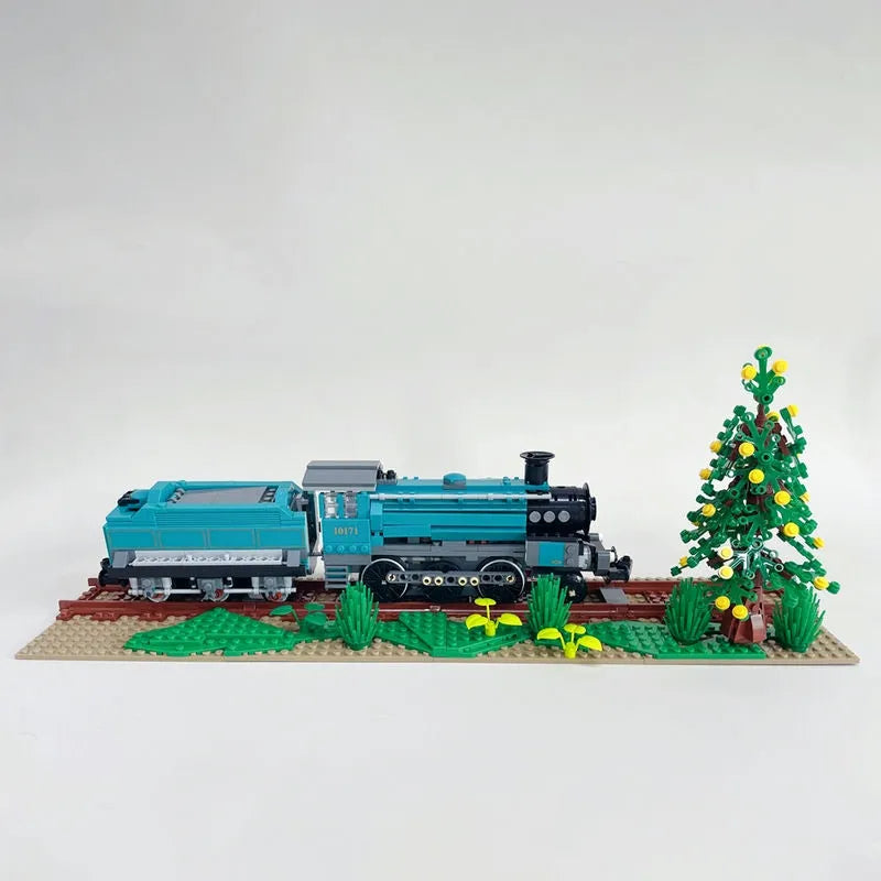 Building Blocks MOC Retro Steam Train Locomotive Bricks Toys 59020 - 3