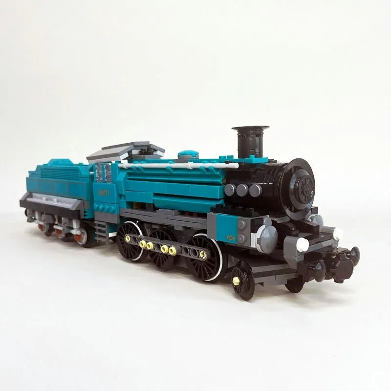 Building Blocks MOC Retro Steam Train Locomotive Bricks Toys 59020 - 11