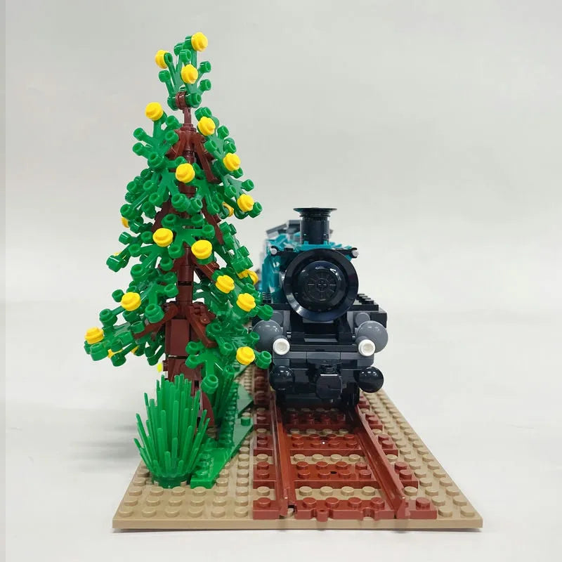 Building Blocks MOC Retro Steam Train Locomotive Bricks Toys 59020 - 7