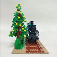 Thumbnail for Building Blocks MOC Retro Steam Train Locomotive Bricks Toys 59020 - 7