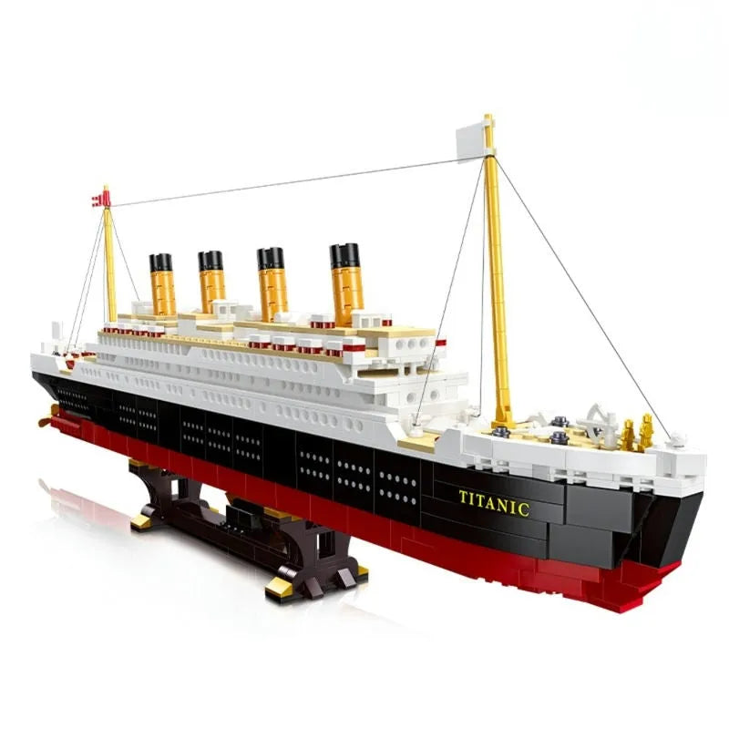 Building Blocks MOC RMS Titanic Cruiser Steam Ship Boat Bricks Toy - 8