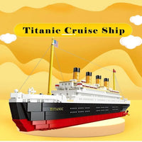 Thumbnail for Building Blocks MOC RMS Titanic Cruiser Steam Ship Boat Bricks Toy - 3