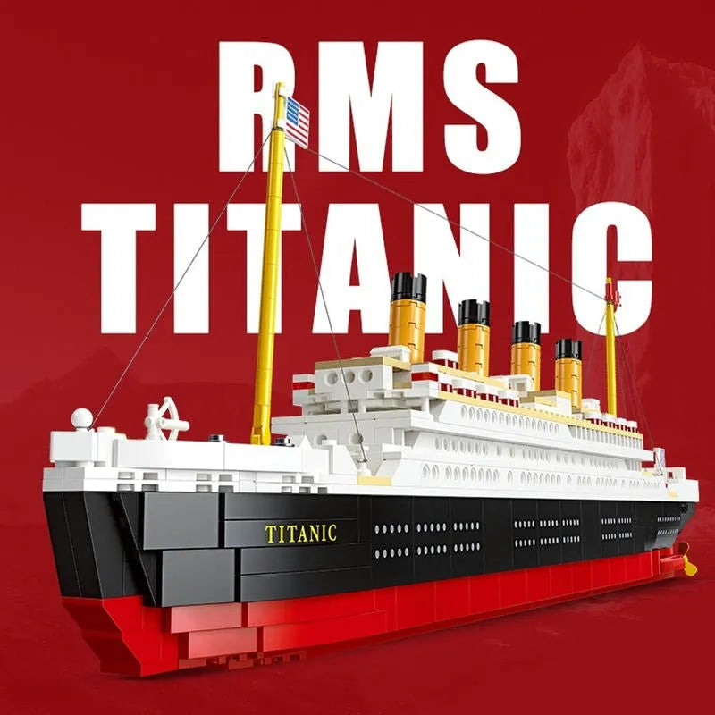 Building Blocks MOC RMS Titanic Cruiser Steam Ship Boat Bricks Toy - 6