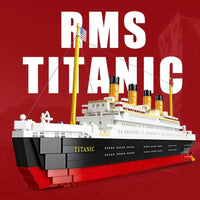 Thumbnail for Building Blocks MOC RMS Titanic Cruiser Steam Ship Boat Bricks Toy - 6