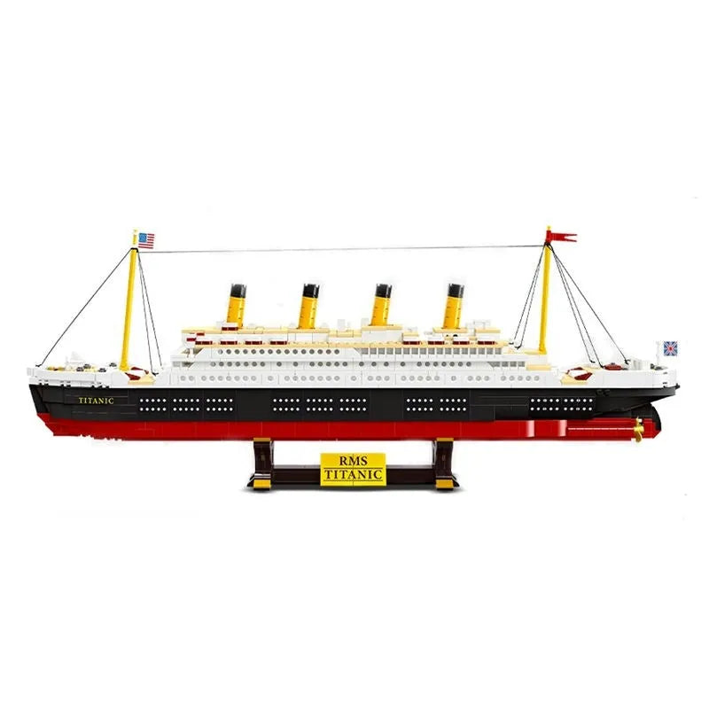 Building Blocks MOC RMS Titanic Cruiser Steam Ship Boat Bricks Toy - 2