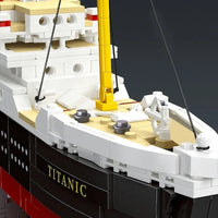 Thumbnail for Building Blocks MOC RMS Titanic Cruiser Steam Ship Boat Bricks Toy - 7