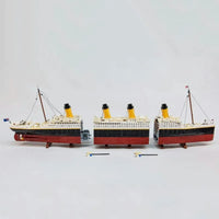 Thumbnail for Building Blocks MOC RMS Titanic Steam Ship Boat Bricks Toy 99023 - 16
