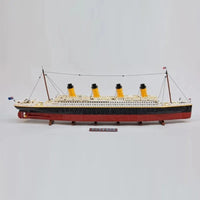 Thumbnail for Building Blocks MOC RMS Titanic Steam Ship Boat Bricks Toy 99023 - 2